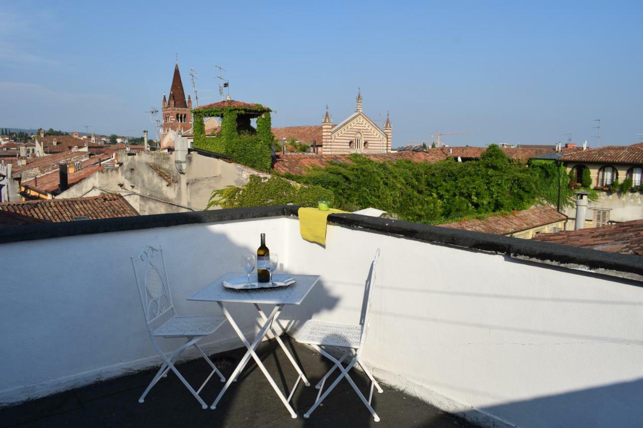 La Soffitta Bohemien Appartement Verona Buitenkant foto